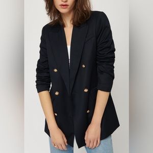 DYNAMITE Maja Double Breasted Blazer in Navy XXS - NWT